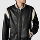 Medium Men's Modern Stylish Leather Varsity Jacket - skyjackerz