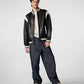 Medium Men's Modern Stylish Leather Varsity Jacket - skyjackerz