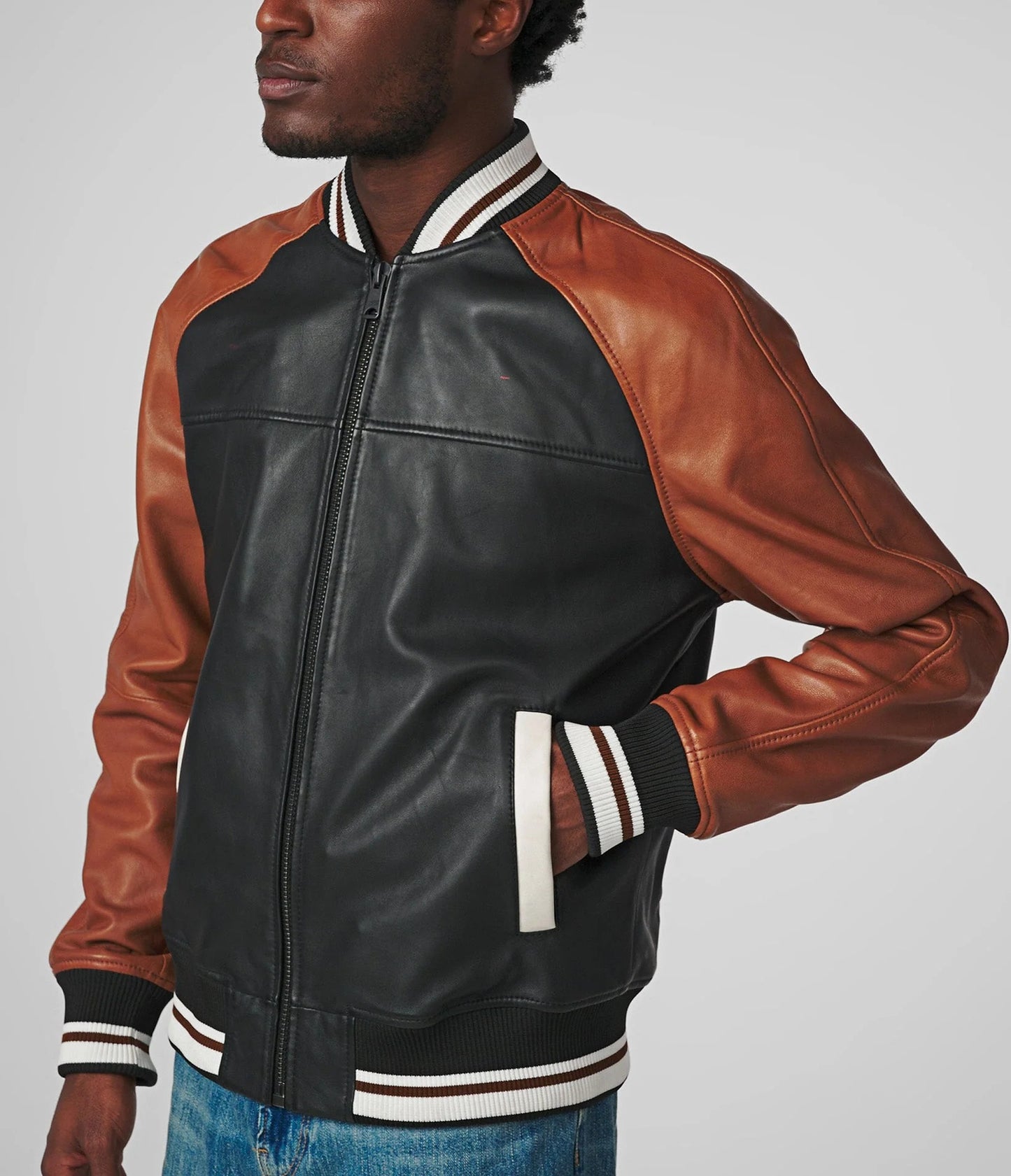 Men's Leather Varsity Jacket