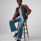 Medium Men's Leather Varsity Jacket - skyjackerz