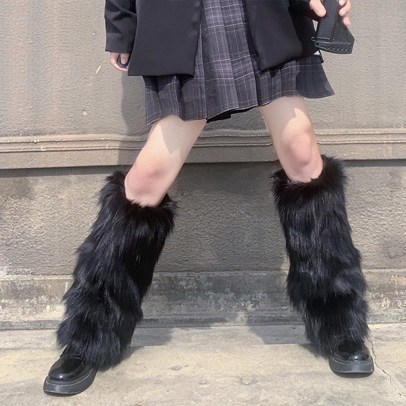 Women's Furry Leg Stockings - skyjackerz