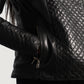X Small Women Orient Quilted Biker Jacket - skyjackerz