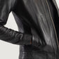 X Small Women Vixen Black Leather Jacket - skyjackerz