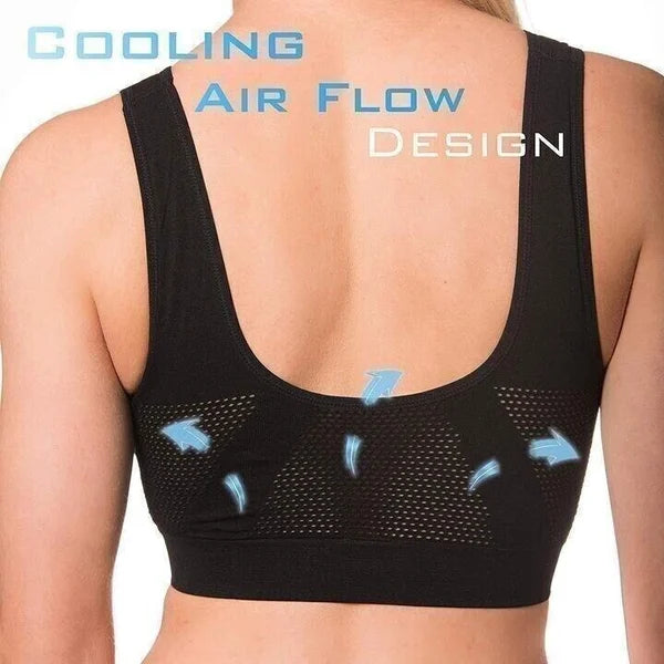Breathable Cool Lift up Air Bra,Women's Seamless Air Permeable Cooling  Comfort Bra (6XL,Black) : : Clothing, Shoes & Accessories