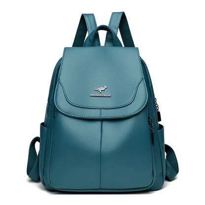 Black Vintage Leather Backpack for Women - Leather Bagpack - skyjackerz