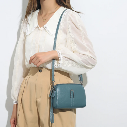 AzureGrace Leather Crossbody Bag