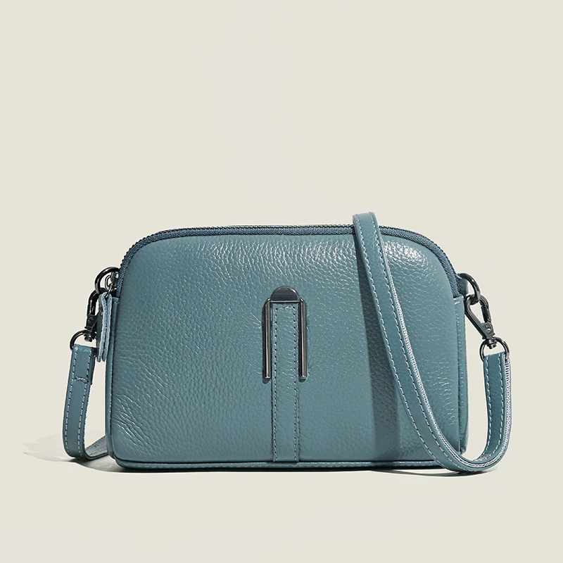 AzureGrace Leather Crossbody Bag