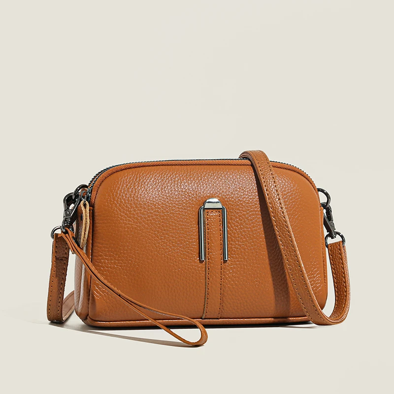 AzureGrace Leather Crossbody Bag