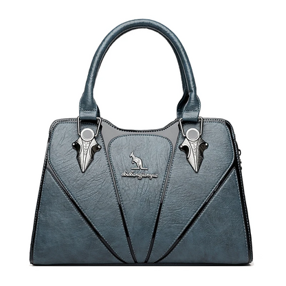 Purple Luxury Leather Tote Bag for Women - Designer Crossbody - skyjackerz