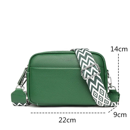 Women's Genuine Leather Crossbody Purse - Modern Chic Design