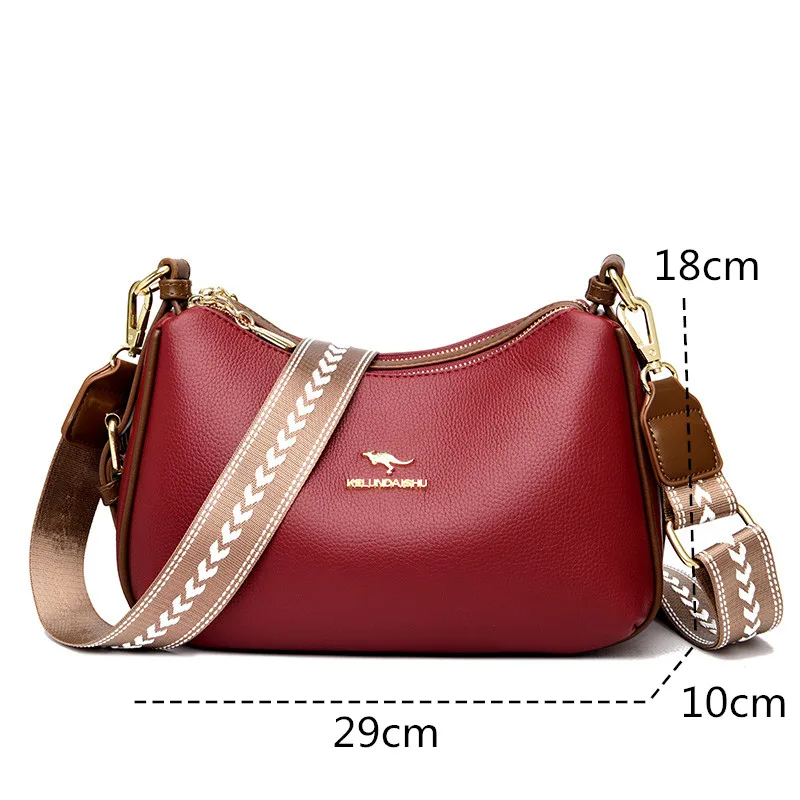 Women's Leather Crossbody Purse - Fashionable Shoulder Bag