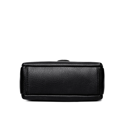 Black Women's Leather Crossbody Purse - Luxury Shoulder Bag - skyjackerz