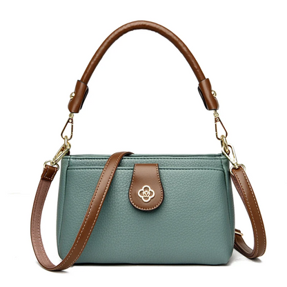 Black Women's Leather Crossbody Purse - Luxury Shoulder Bag - skyjackerz