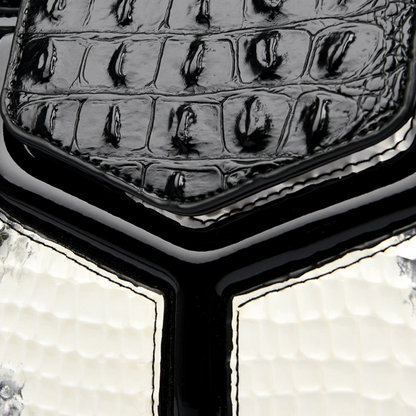 Beige Women's Luxury Crocodile Pattern Leather Shoulder Bag - skyjackerz