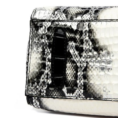 Beige Women's Luxury Crocodile Pattern Leather Shoulder Bag - skyjackerz