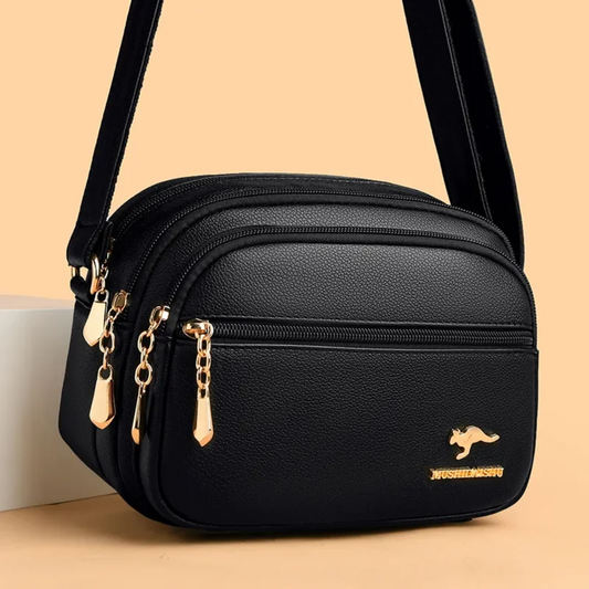 Women's Soft Leather Shoulder Bag - Soft Leather Handbag
