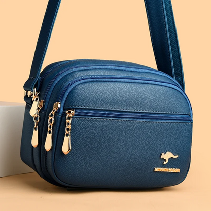 Women's Soft Leather Shoulder Bag - Soft Leather Handbag