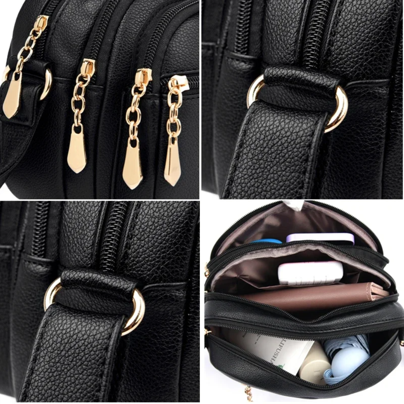 Women's Soft Leather Shoulder Bag - Soft Leather Handbag