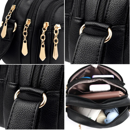 Women's Soft Leather Shoulder Bag - Soft Leather Handbag