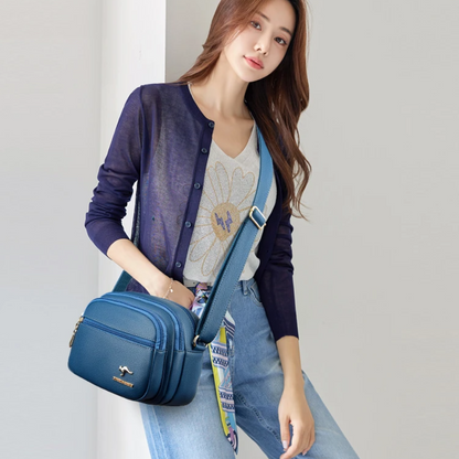 Women's Soft Leather Shoulder Bag - Soft Leather Handbag