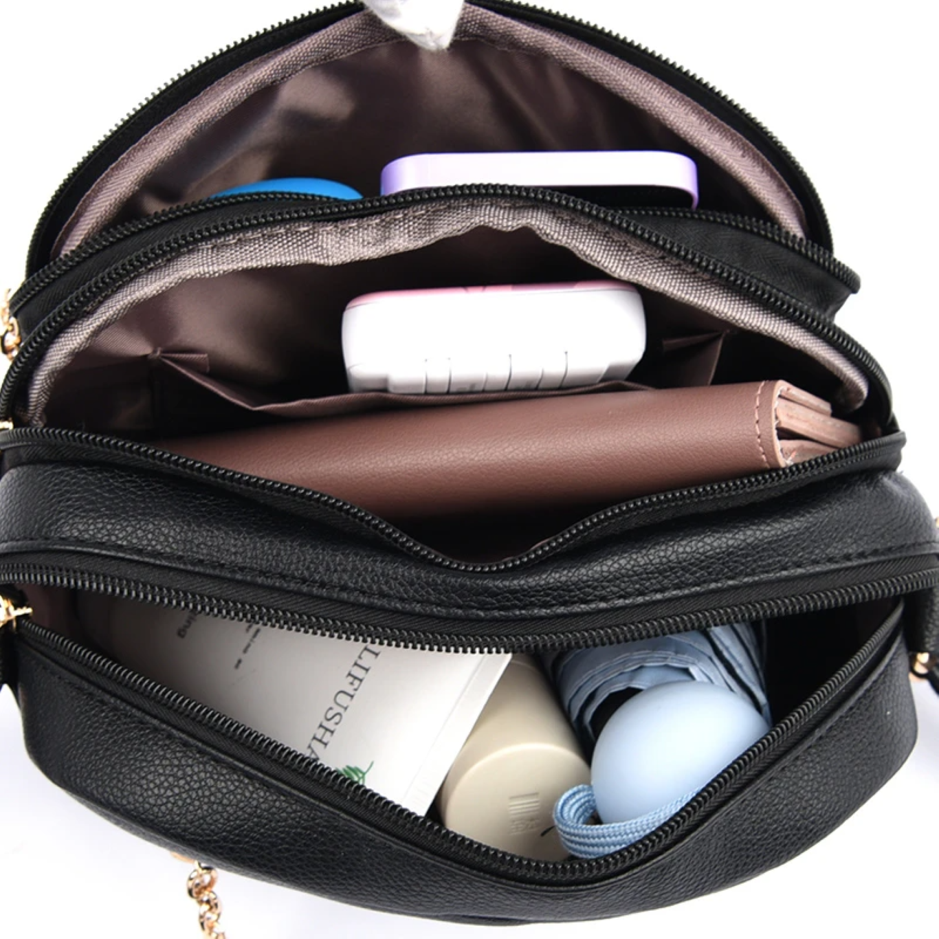 Women's Soft Leather Shoulder Bag - Soft Leather Handbag