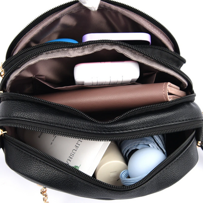 Women's Soft Leather Shoulder Bag - Soft Leather Handbag