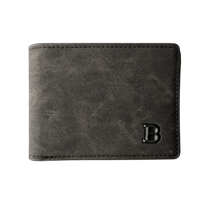 Black SlimGuard Men's PU Leather Wallet - skyjackerz