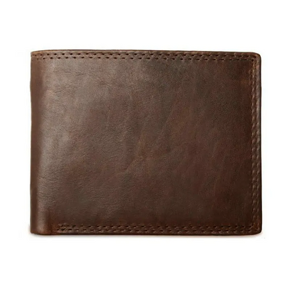 Dark Brown VintageGuard Men's Leather Wallet - skyjackerz