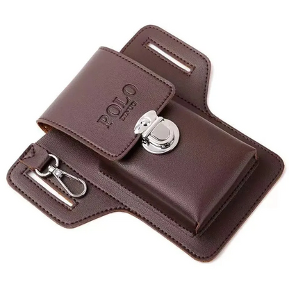 Coffee / B VersaPouch Men's Belt Wallet - skyjackerz