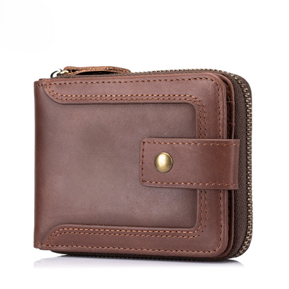 Black Traveler Men's Leather Wallet - skyjackerz