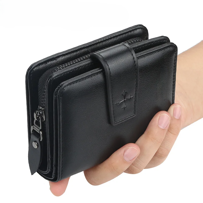 Black ProGuard Men's PU Leather Wallet - skyjackerz