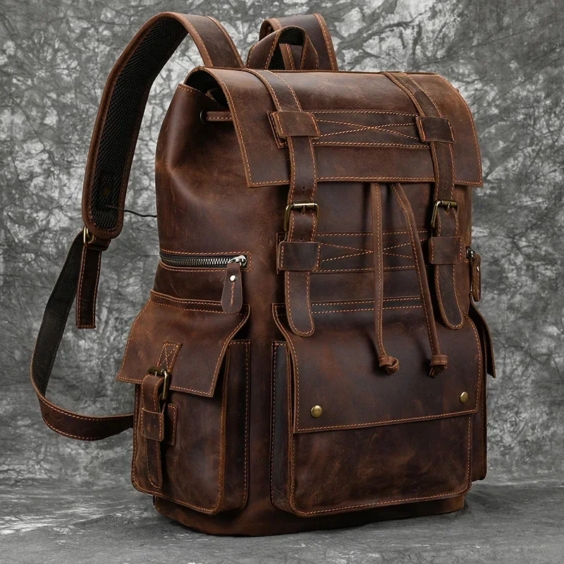 AdventurePro Leather Backpack