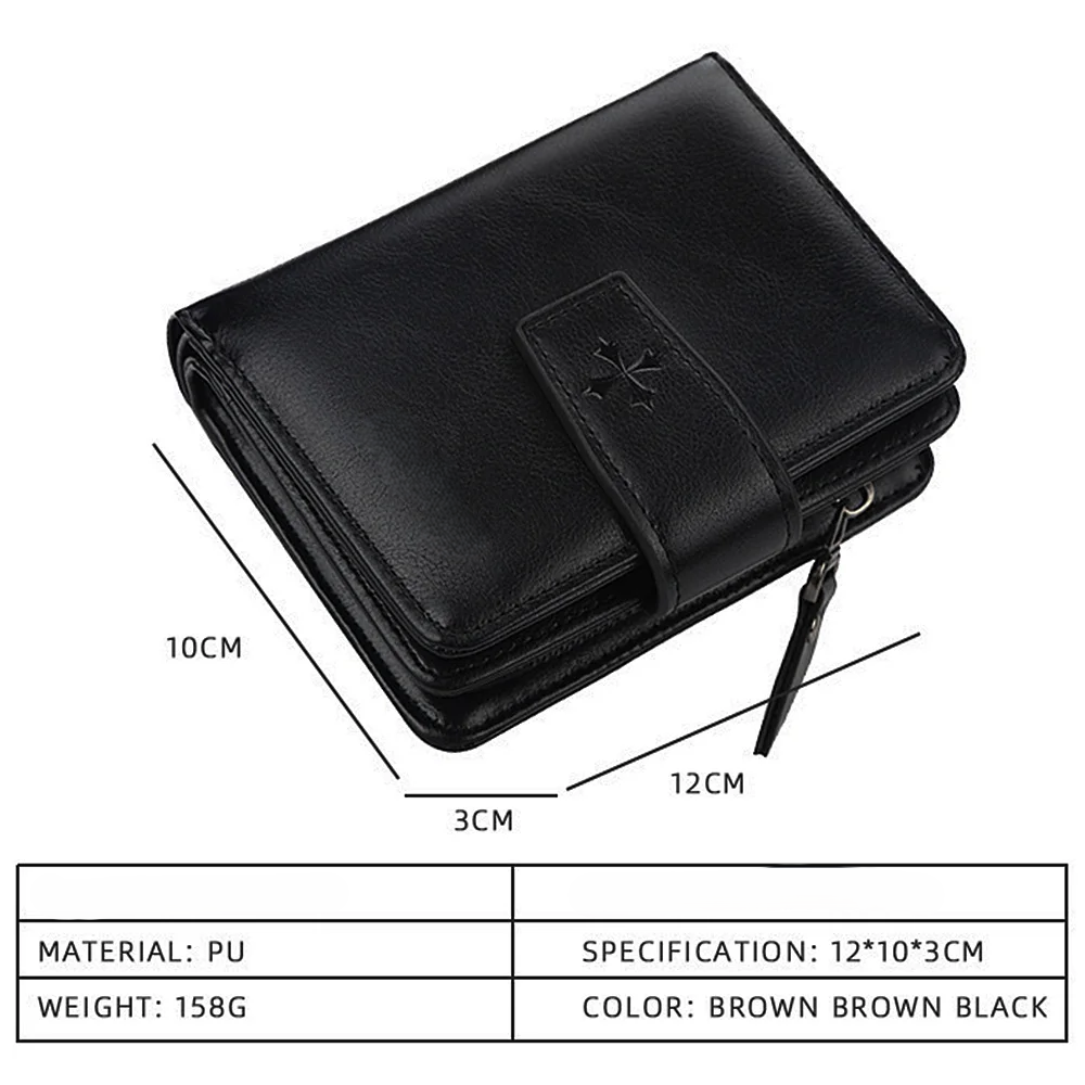 Black ProGuard Men's PU Leather Wallet - skyjackerz