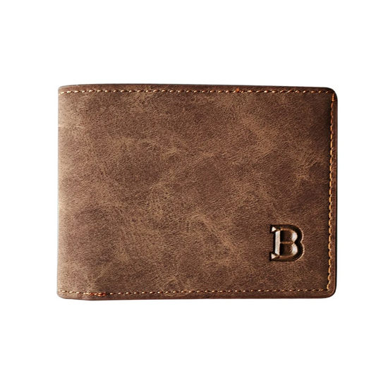 Brown SlimGuard Men's PU Leather Wallet - skyjackerz