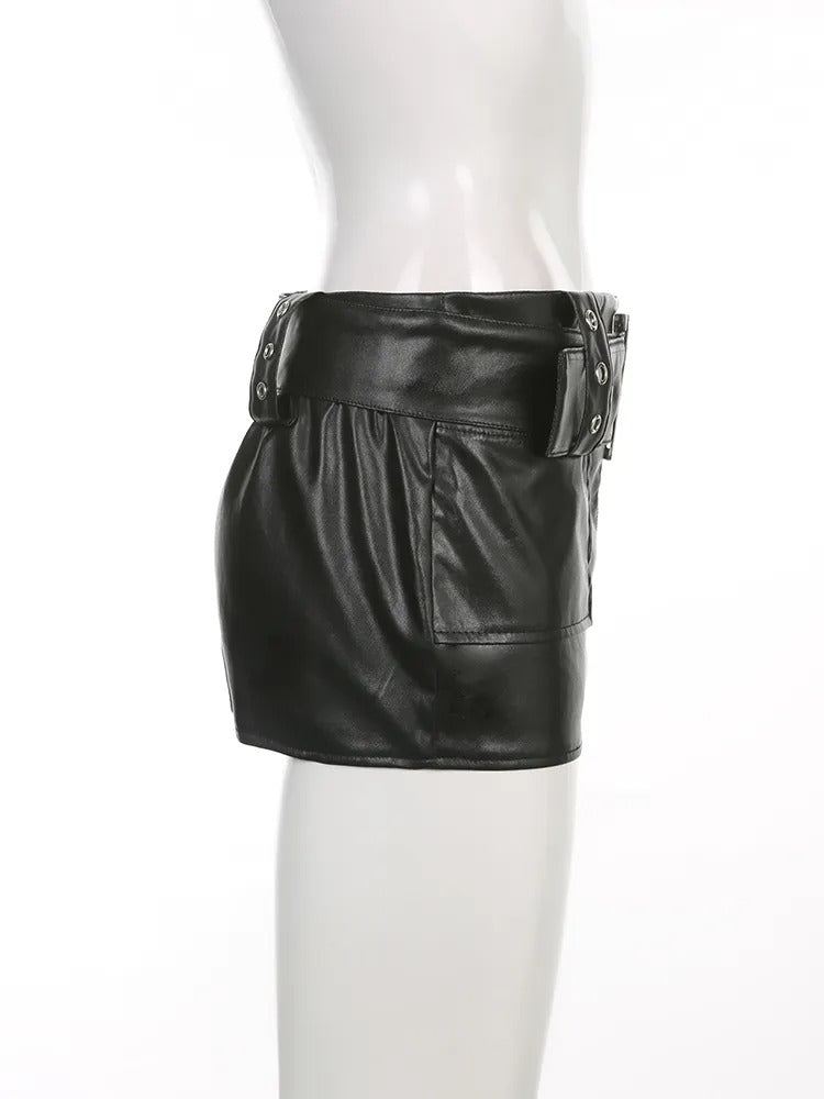 Women Retro Zipper Mini Skirt - skyjackerz