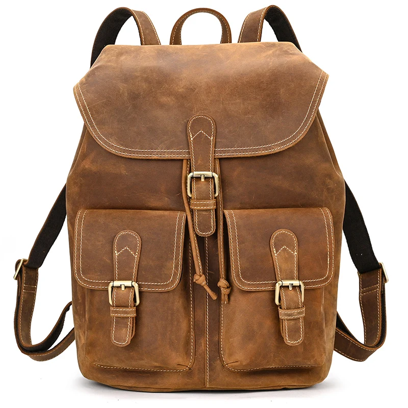 RusticRidge Leather Backpack