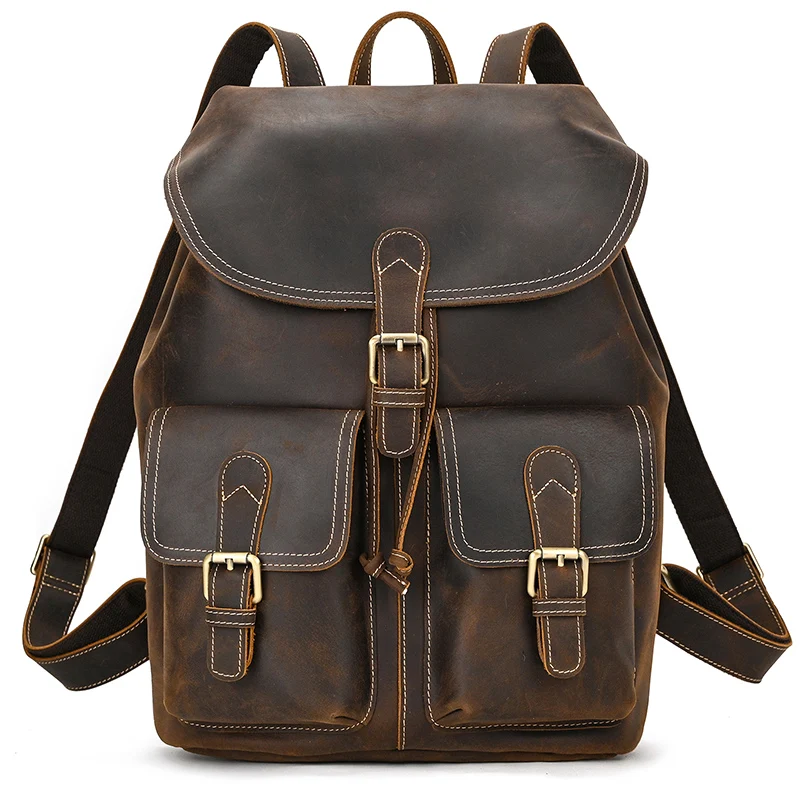 RusticRidge Leather Backpack