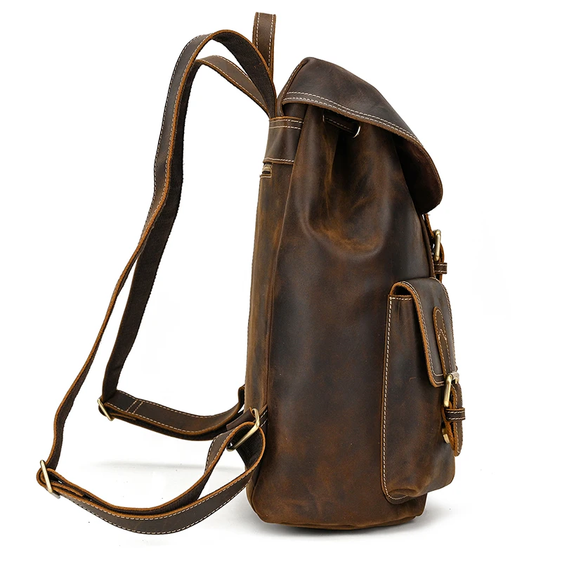 RusticRidge Leather Backpack