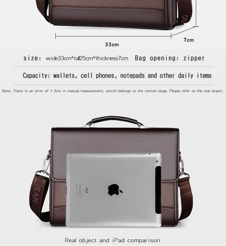 mens designer leather laptop briefcase
