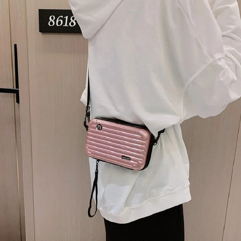 Mini Suitcase Shape Women Crossbody Bag - skyjackerz
