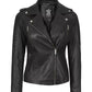 X Small Women Convertible Hood Leather Jacket - skyjackerz