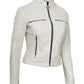 X Small Women Off White Racer Jacket - skyjackerz