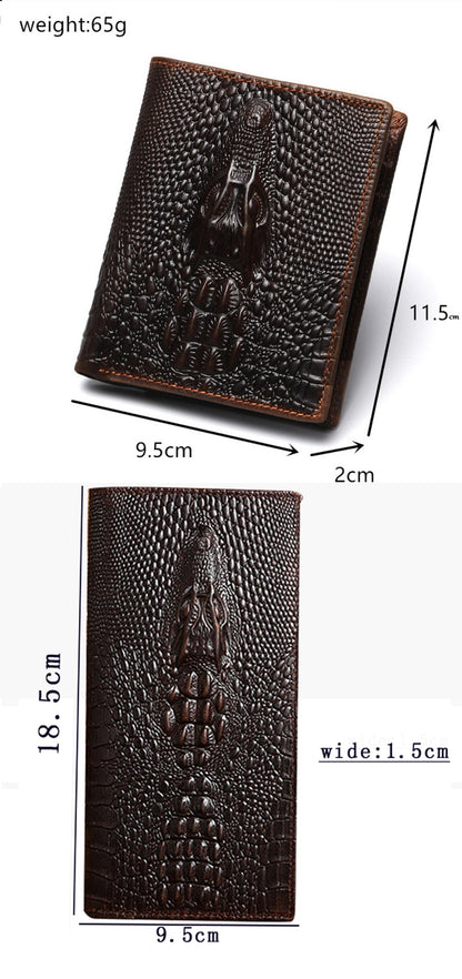 Men's Luxury Crocodile Wallet - skyjackerz