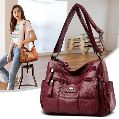Taro purple Amy Leather Handbag for Women - Practical Leather Purse - skyjackerz