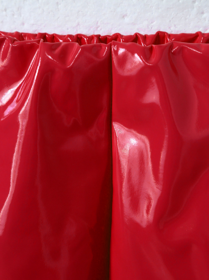 Glossy Latex Miniskirt For Women - skyjackerz