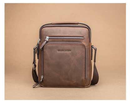 Men's Leather Crossbody Shoulder Bag - skyjackerz