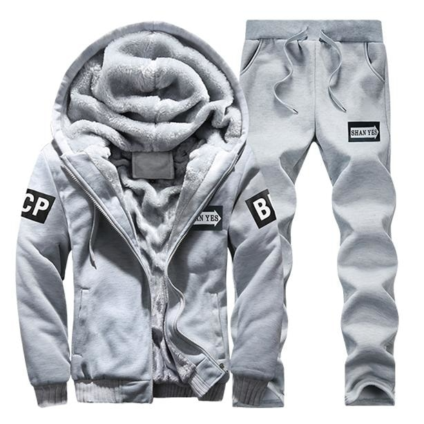 Grey-V2 / XS Casual Tracksuit Sportswear For Men - skyjackerz