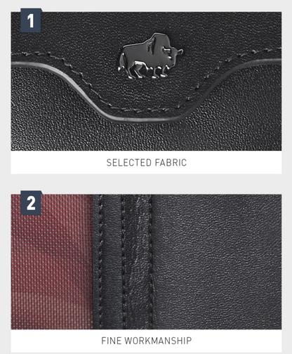 Men's Trifold RFID Blocking Leather Wallet - skyjackerz