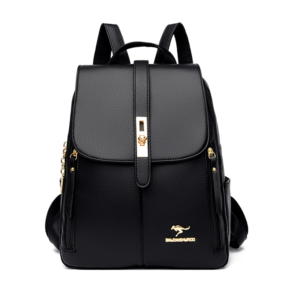 Vintage Leather Backpack For Women - skyjackerz