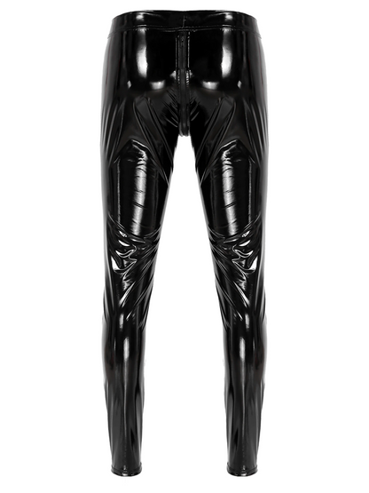 Men's Leather Zipper Pants - skyjackerz